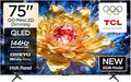 TCL 75T8D Television 75 Inch Smart TV 4K QD